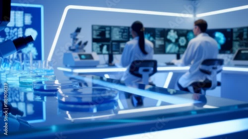 Wallpaper Mural Scientists Analyze Medical Samples in Advanced Research Laboratory Torontodigital.ca