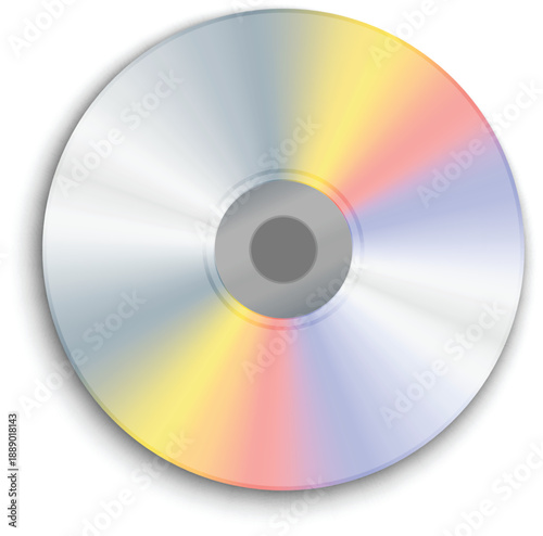 Optical media case isolated transparent plastic protective storage illustration vector