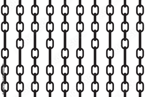 Seamless Chain Link Pattern Texture Background, Industrial Metal Grid Design.