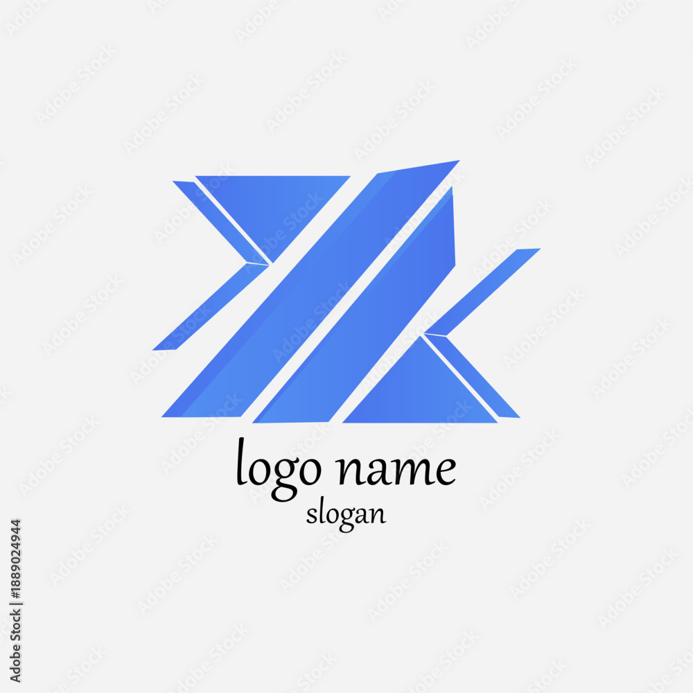 Obraz premium Abstract minimalist technology logo eps 10.