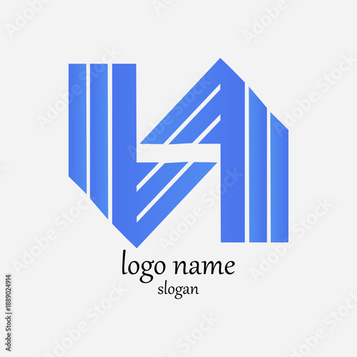 Abstract minimalist technology logo eps 10.