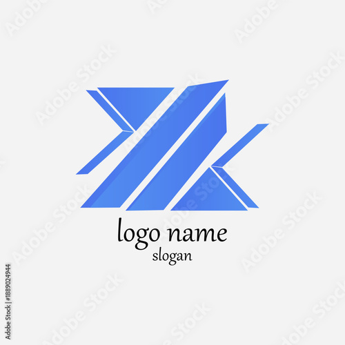 Abstract minimalist technology logo eps 10.