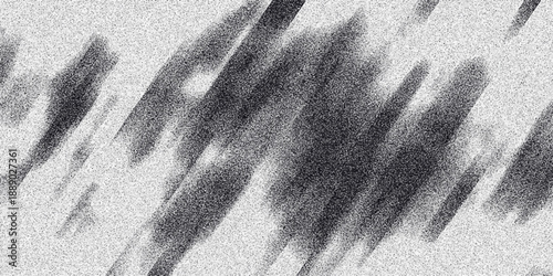 Abstract monochromatic textured background with diagonal brush strokes and grainy noise effect creating a dynamic and artistic visual pattern