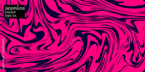 Seamless abstract marble pattern, wood texture, watercolor marble pattern. Ebru style.Purple and pink colors. Hand drawn vector background. Trendy textile, fabric, wrapping. Aqua ink painting on water