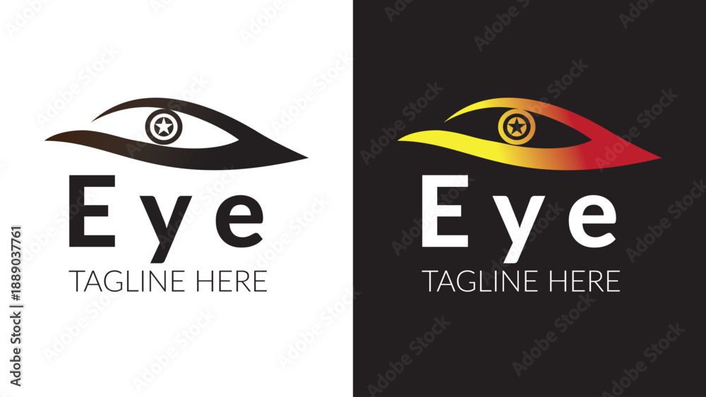 Obraz premium Eye logo design template