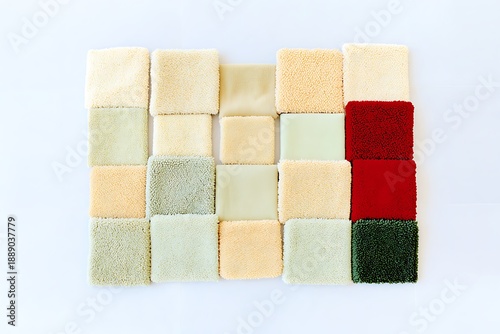 Colorful Square Rug Samples Grid