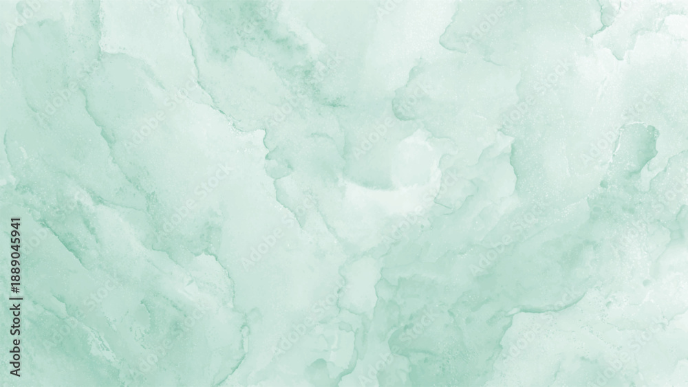 Obraz premium Soft green watercolor texture background design element