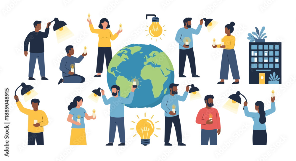 Fototapeta premium Global Unity and Innovation