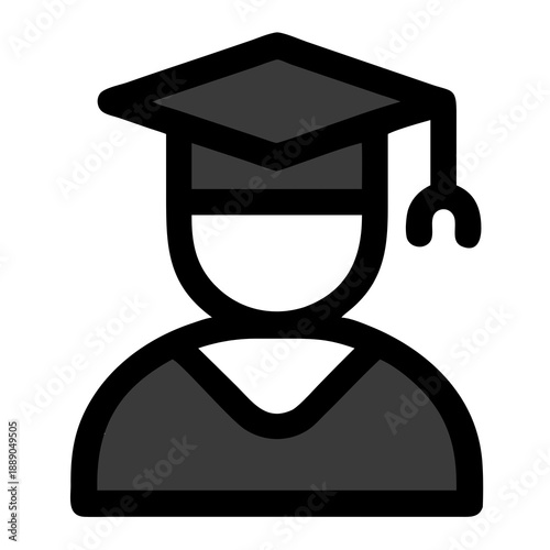 фотографія graduate cap and gown icon