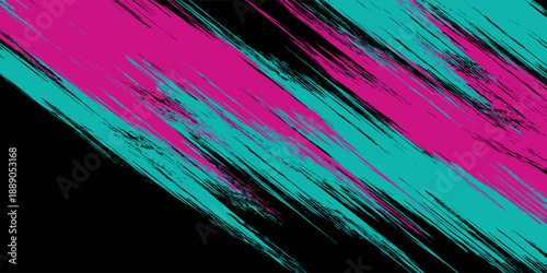 Car sticker wrap banner abstract sporty lines pink blue greenish grunge color combination brush storm thunder modern pattern racing motorsport.