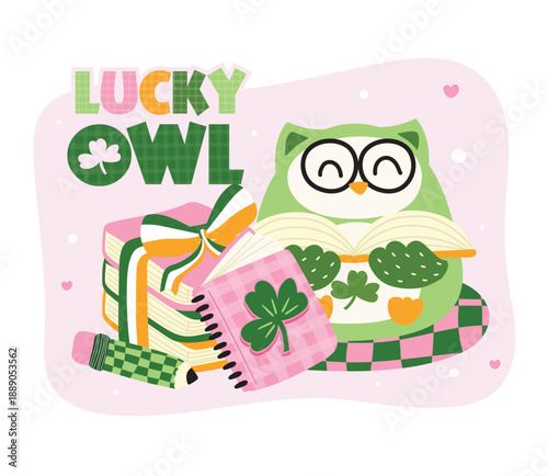 Lucky Owl Back to School for St. Patrick’s Day