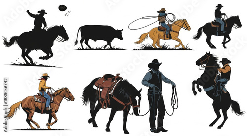 vector silhouettes of people