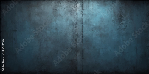 Aged grunge metal and dark vintage wooden textures create a weathered surface pattern on this dirty gray concrete wall backdrop for a rough industrial design