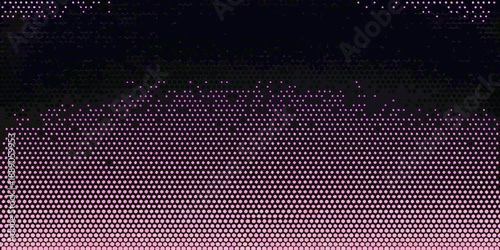 Abstract pink and black digital gradient with a dotted pattern