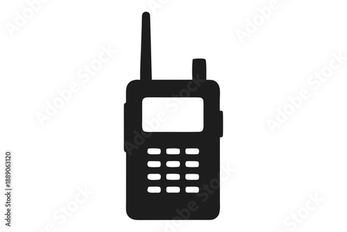 Walkie-talkie icon, Walkie-talkie silhouette vector