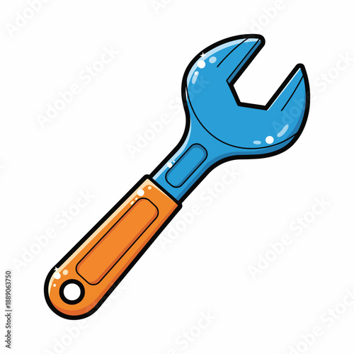Adjustable Wrench Cartoon