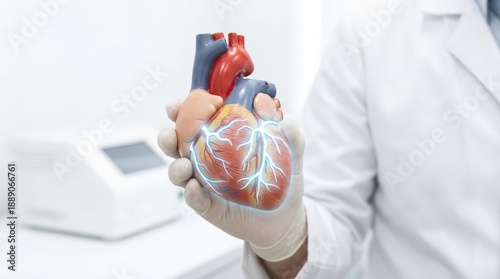 Anatomy of human heart in d...