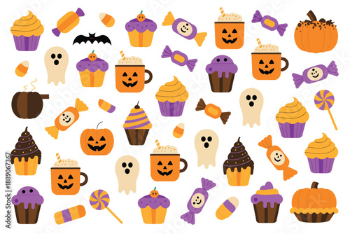 Halloween treats and sweets collection