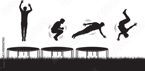 Black Silhouette Vector Set of Professional Kayakers and Canoers Paddling in Various Action Poses for Water Sports Branding Outdoor Adventure and River Recreation Designs