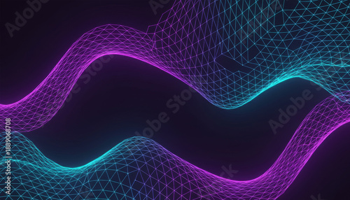 abstract blue wave background