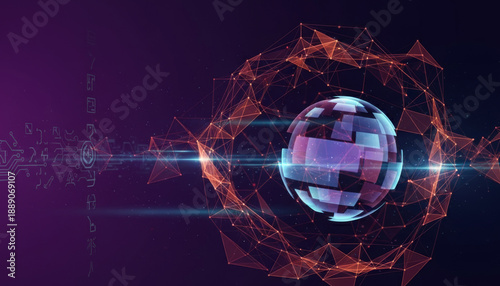disco ball on a dark background