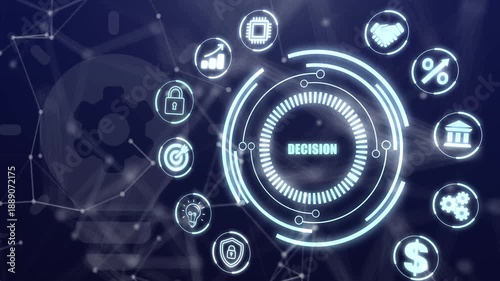 Strategic Business Decision Making and Intelligent Data Driven Solution Processes for Internet, Business, Technology and Network Concept.