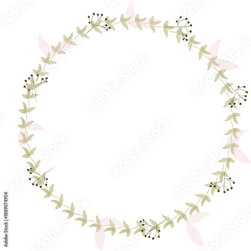 Hand drawn floral frames with flowers. Wreath. Elegant logo template. Vector illustration for labels, branding business identity, wedding invitation