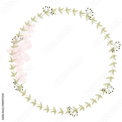Hand drawn floral frames with flowers. Wreath. Elegant logo template. Vector illustration for labels, branding business identity, wedding invitation
