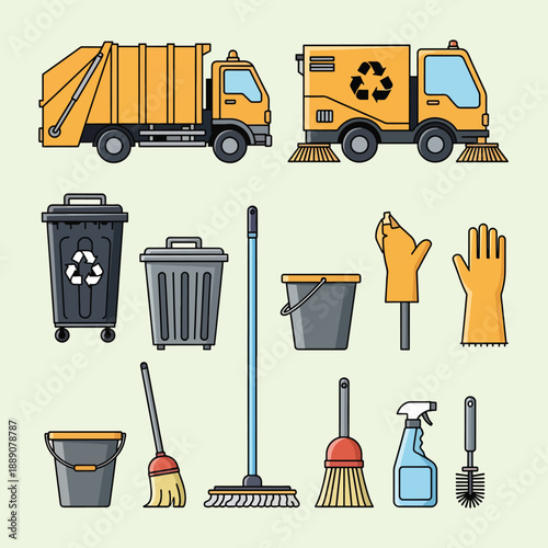 Cleaning and Waste Management Set