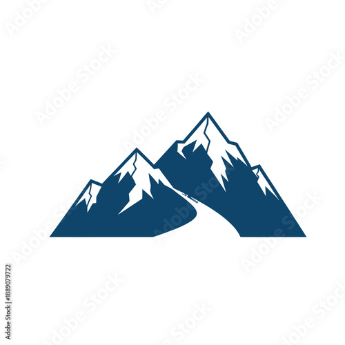 Skier navigating snowy mountain peaks with stunning view