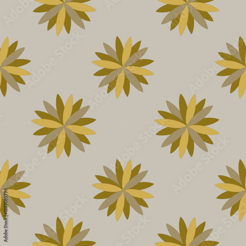 seamless background with yellow flowers
