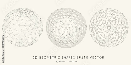 Three wireframe egg shapes displayed against a light beige background