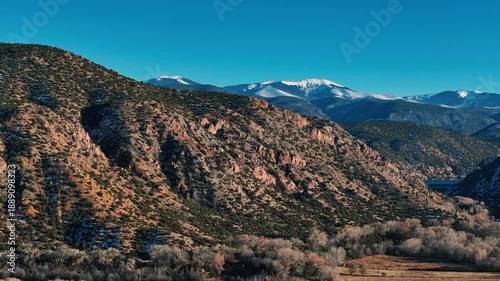 Sangre De Cristo Mountains from Chimayo New Mexico