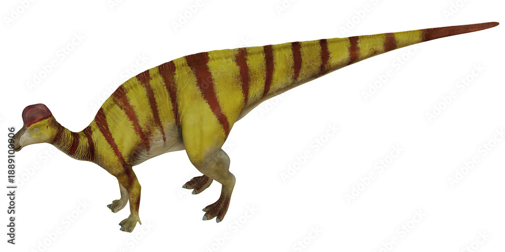 Fototapeta premium Realistic depiction of a prehistoric dinosaur.