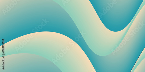 Abstract background of fluid iridescent shape. Elegant vector wallpaper.