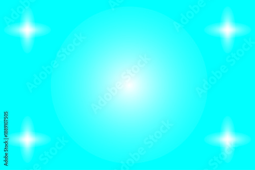 Abstract glowing turquoise background with soft light flares and a bright circular center. Modern luminous design ideal for technology, wallpapers, presentations, and futuristic visual effects.