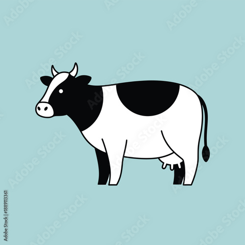Black and White Cow