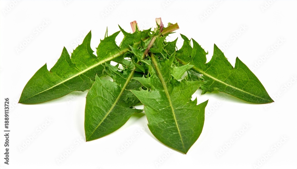 Obraz premium Löwenzahnblätter isoliert