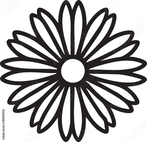 Spring Flower Icons. Spring bee flowers. Line icon set of spring