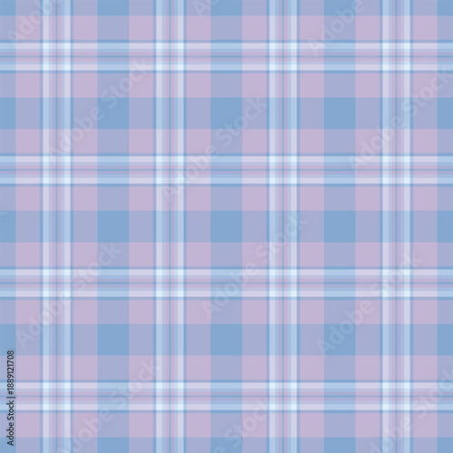 Holiday texture seamless vector, design fabric pattern background. Menswear check tartan plaid textile in light and blue colors.
