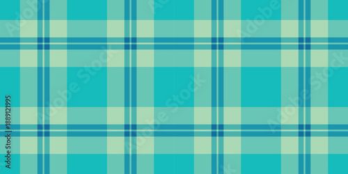Canvas background seamless pattern, hounds tooth plaid textile check. Geometry tartan texture fabric vector in teal and cyan colors.