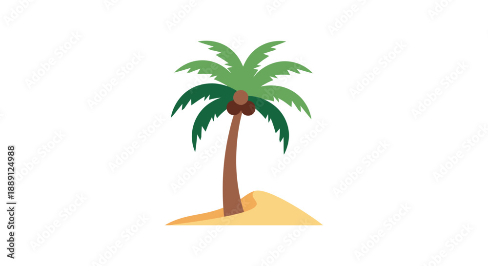 Obraz premium palm tree vector illustration