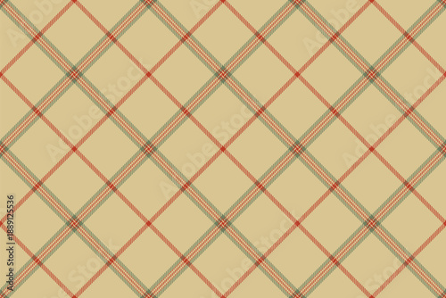 Mens shirt plaid seamless fabric, invitation texture background textile. Old vector check pattern tartan in amber and orange colors.
