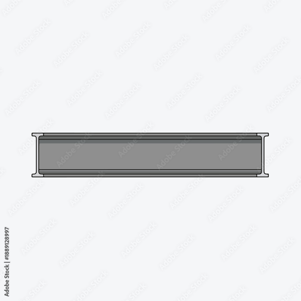 Ταπετσαρία Steel I-beam industrial graphic illustration