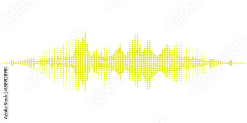 A vibrant green music equalizer and audio wave vector illustration featuring a digital pulse frequency spectrum and blue light technology design for an electronic sound volume waveform graph