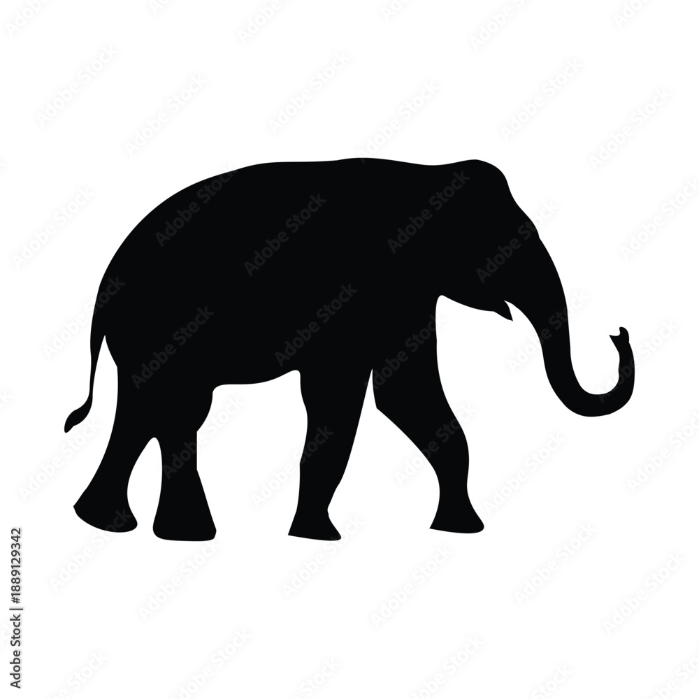 Obraz premium elephant silhouette vector