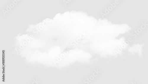 Photography Transparent cloud element, realistic fluffy white cloud png for sky overlays and graphic design projects