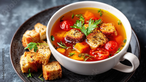 A chicken stock cube next t...