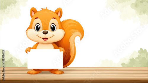 A cute animal holding a sma...