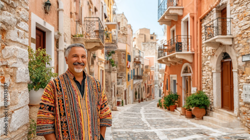 Cretan man in traditional d...